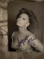 Foto Sophia Loren signiert  schwarzweiss