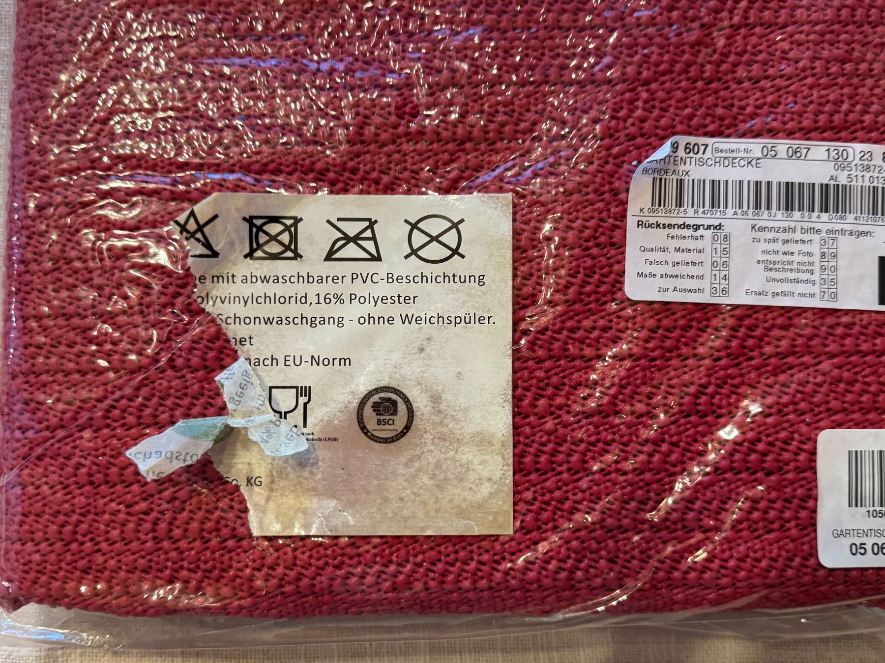 Tutte le decorazioni: Schöne Gartentischdecke neu – Nuovo (secondo la descrizione) da Winterthur venduto da sportdisco2 7