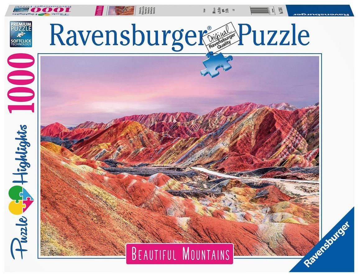 Ravensburger Puzzles: Ravensburger 1000 Teile Puzzle Regenbogenberge China – Neu und originalverpackt aus Oensingen von Liquidations-Shop