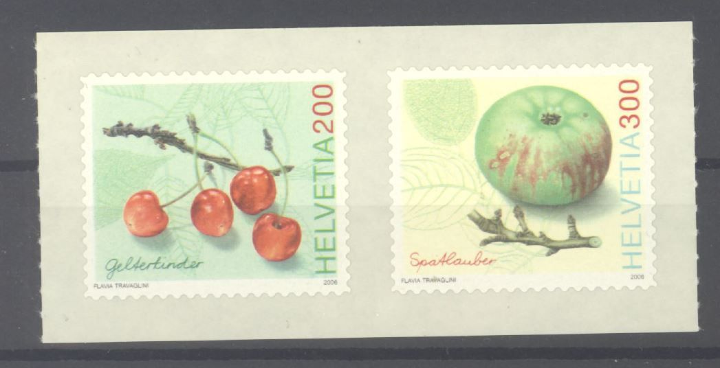 Tutti i francobolli: 2006, Dauermarken Alte Obstsorten ** – Usato da Willisau venduto da Vollstempel