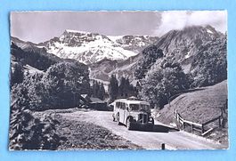 Adelboden - Postauto FBW - Foto Gyger - 1952