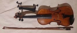 gut klingende, schöne Violine, Magginikopie + Bogen+ Kasten
