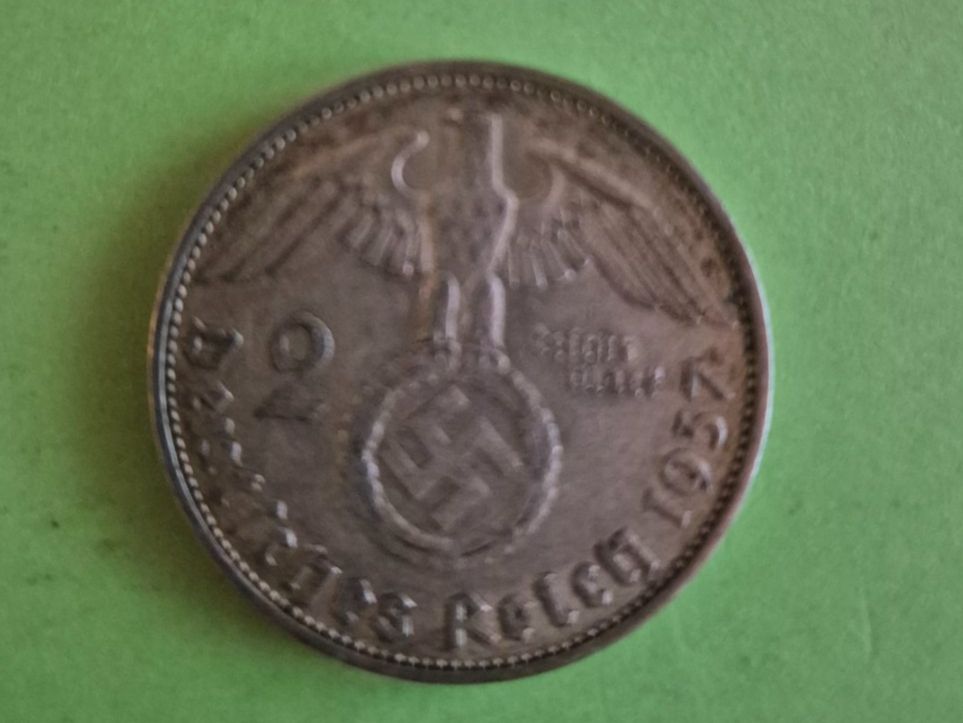 Tutti le monete: 2 Deutsche Reichsmark 1937 - Silber – Usato da Jona venduto da gnaumann1900