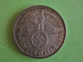 2 Deutsche Reichsmark 1937 - Silber