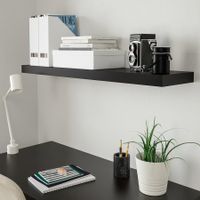 Wandregal schwarz (Lack Ikea)