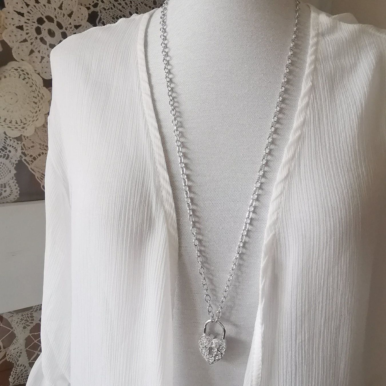 Swarovski Catenine: Swarovski Kette Schlösschen Kristalle – Nuovo (secondo la descrizione) da Zürich venduto da Yourgoodbuy 4