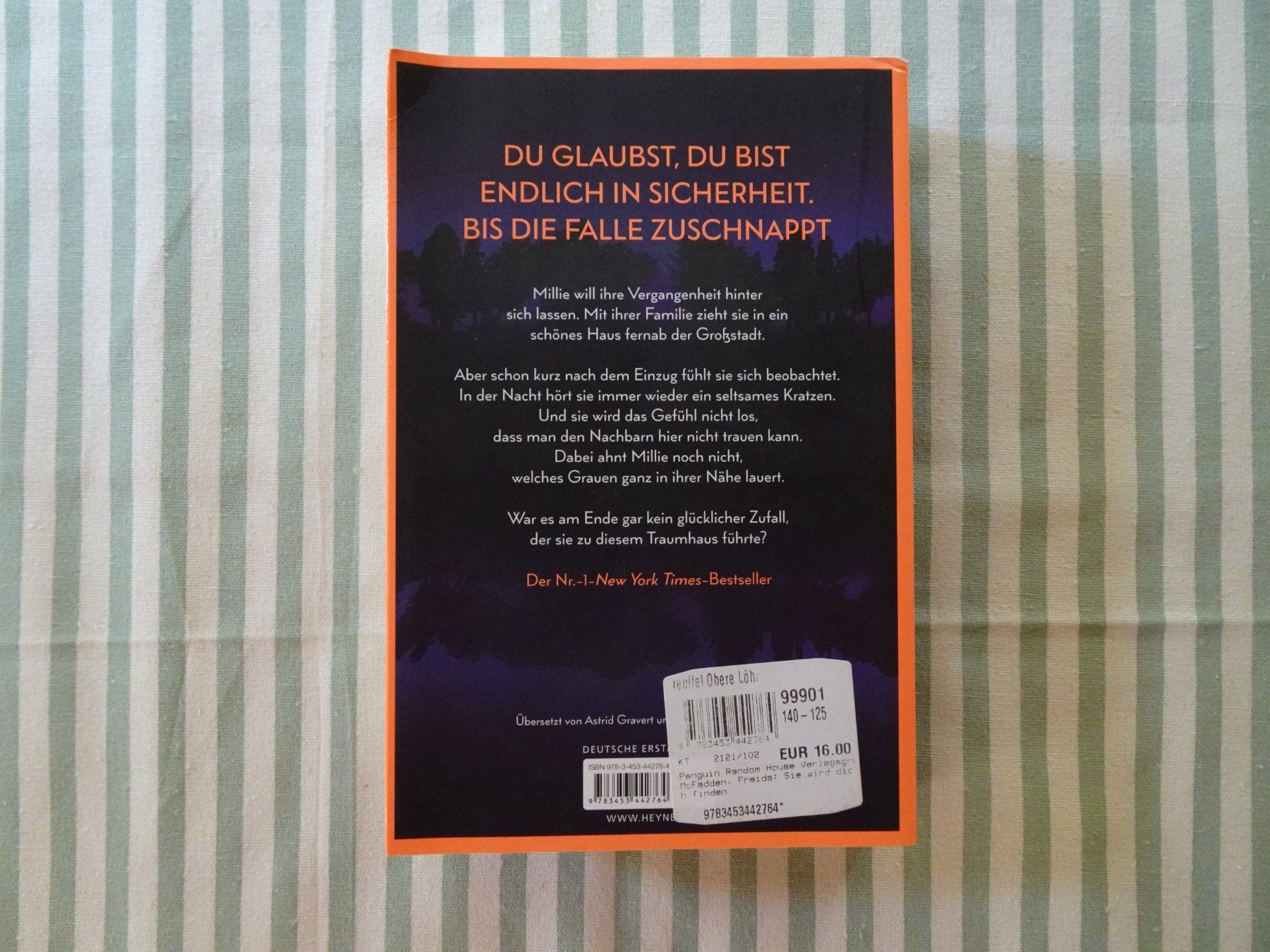 Libri: Freida Mc Fadden - Sie wird dich finden - Thriller - B99 – Usato da Küssnacht am Rigi venduto da Bookslove-Divers 1