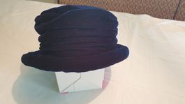 Winter-Damenhut "MIZ-Collection CH" Gr.L dunkelblau-Samt