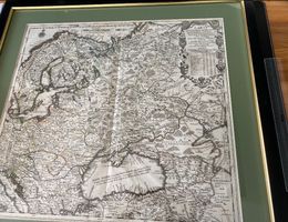 Antike Original Landkarte Zar Russland 1711, Nicolas de Fer