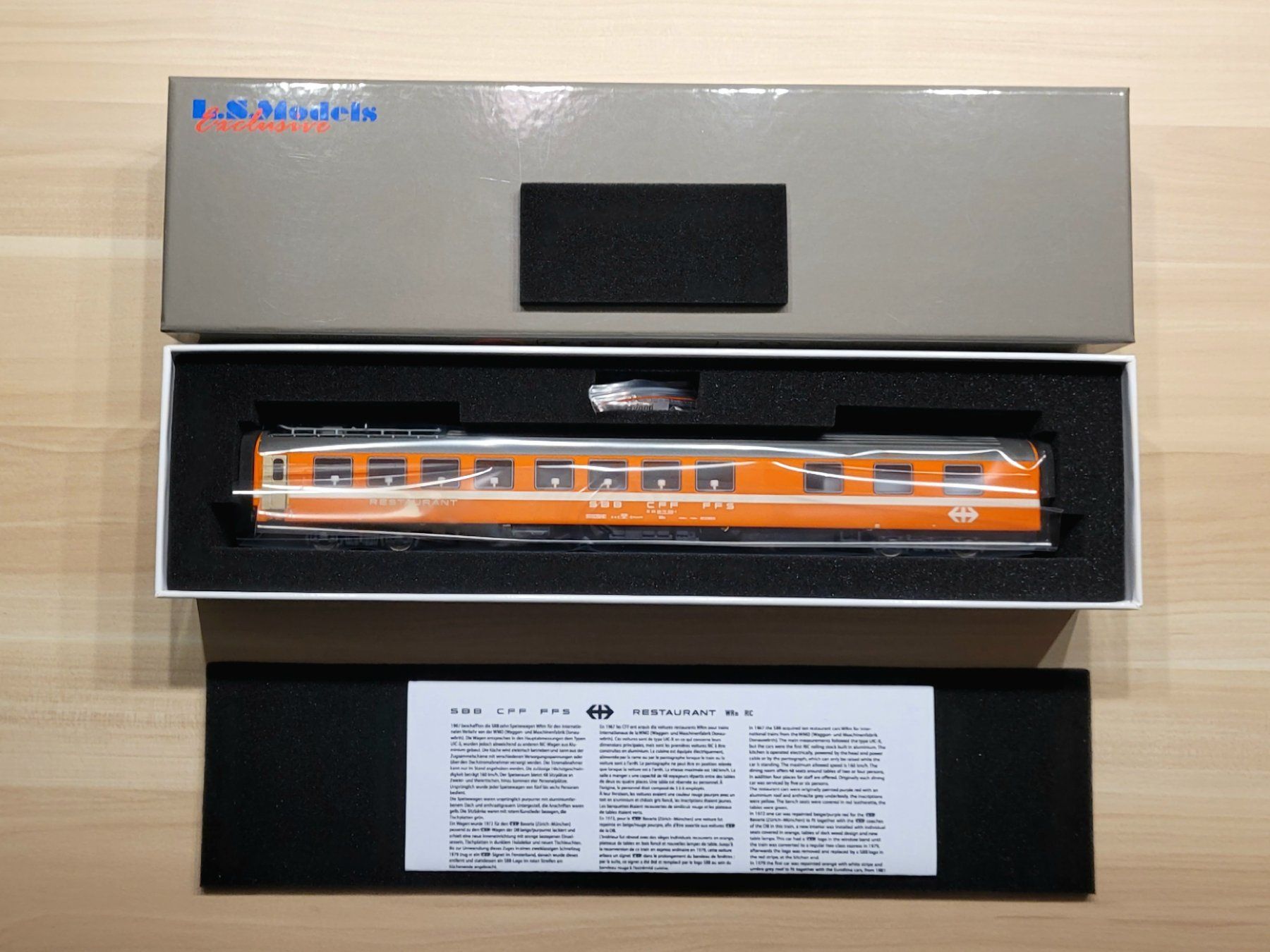 LS Models Modelleisenbahnen: L.S. Models 472006 SBB Speisewagen WRm orange – Neu und originalverpackt aus Bremgarten AG von Sportivo2007 2