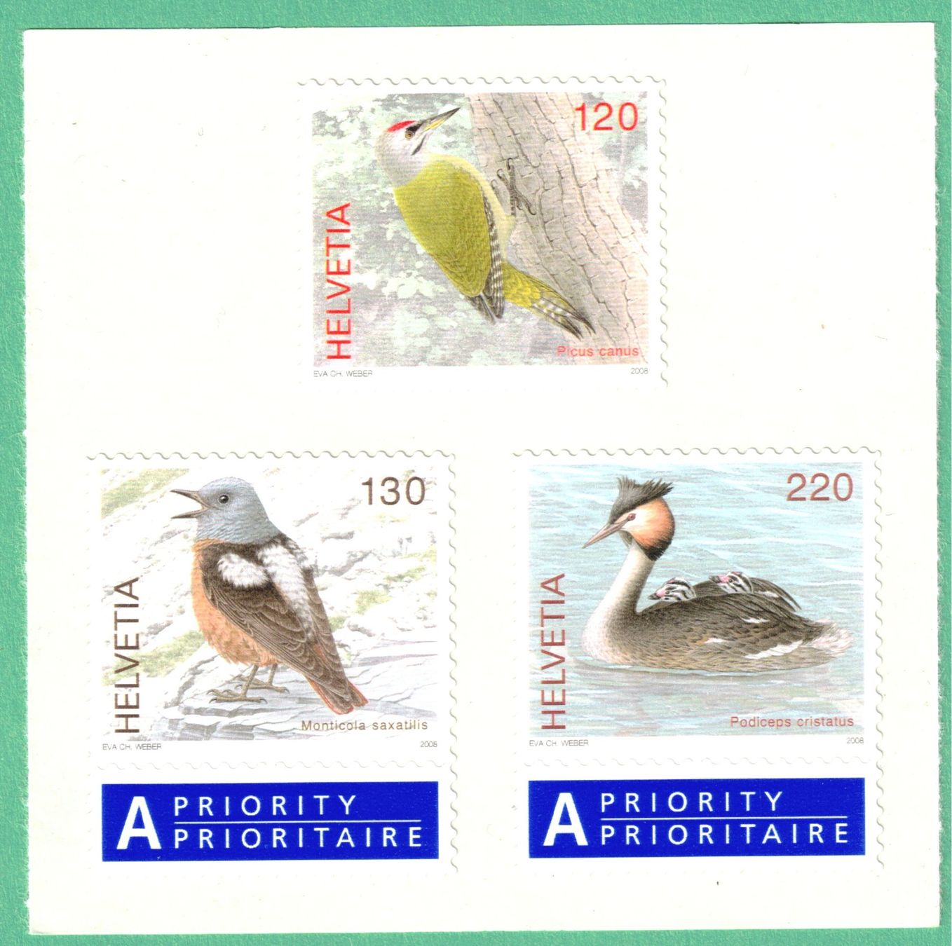 Tous les timbres: 2008   Einheimische Vögel    postfrisch – Neuf (Voir description) à Mellingen par Ginger