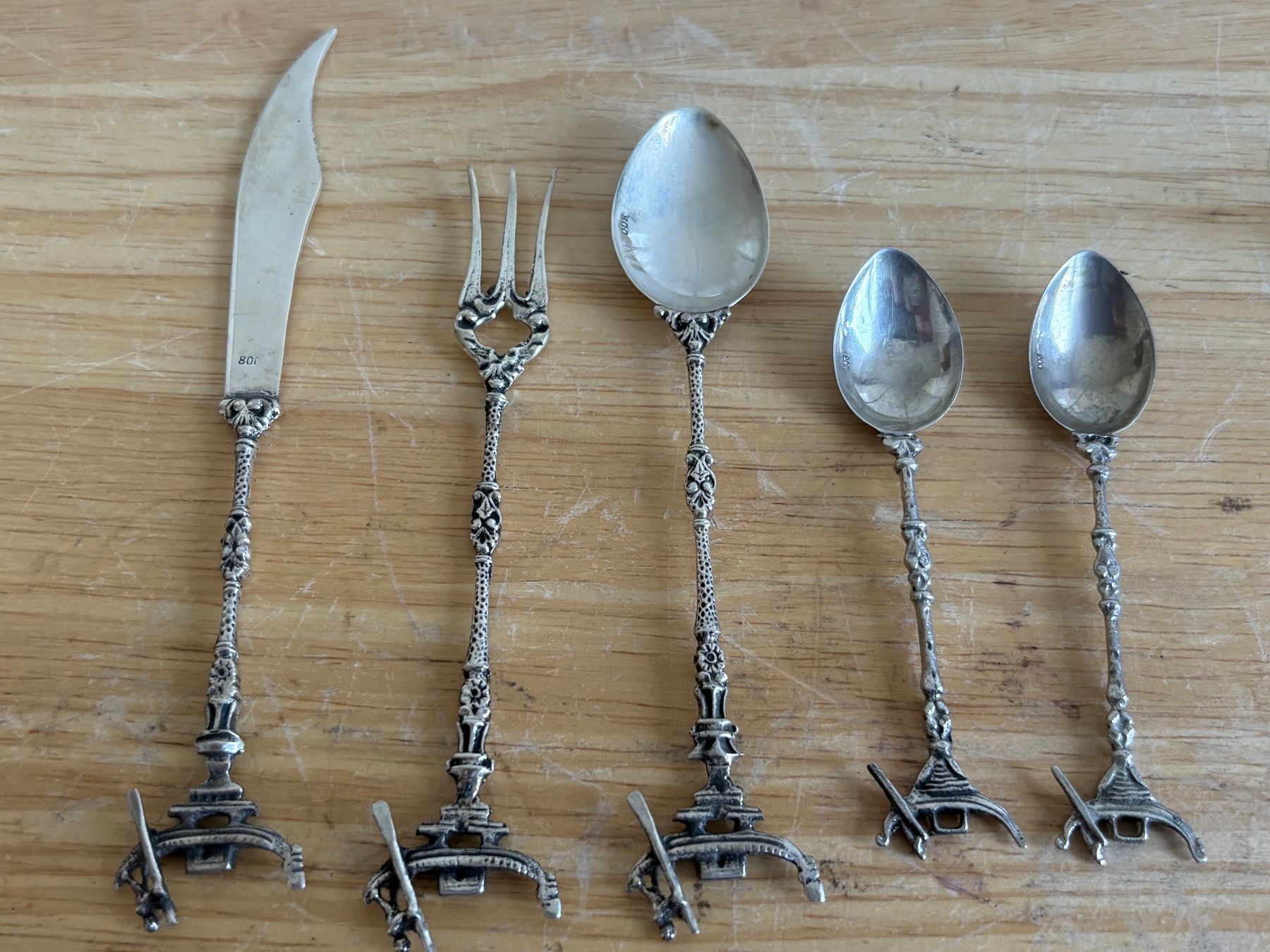 Bestecksets: Silberbesteck Jugendstil Löffel Gabel Messer be... – Gebraucht aus Frick von Rukki 1
