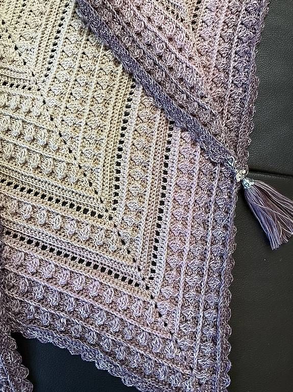 Foulards, Tücher & Schals: Schulter/Dreieckstuch "Gezeiten" – Neu (gemäss Beschreibung) aus Neuhausen von Mandala65 2