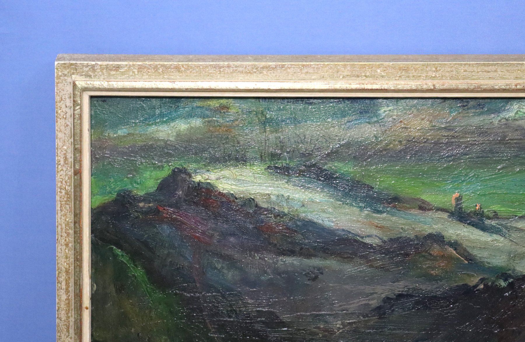 Dipinti: Viktor Aerni 1909-1994, Gemälde auf Platte, monogrammiert – Usato da Zug venduto da Kunst-Fundgrube 6