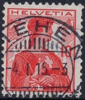 RIEHEN 4.I.15 - Vollstempel auf Helvetia Brustbild