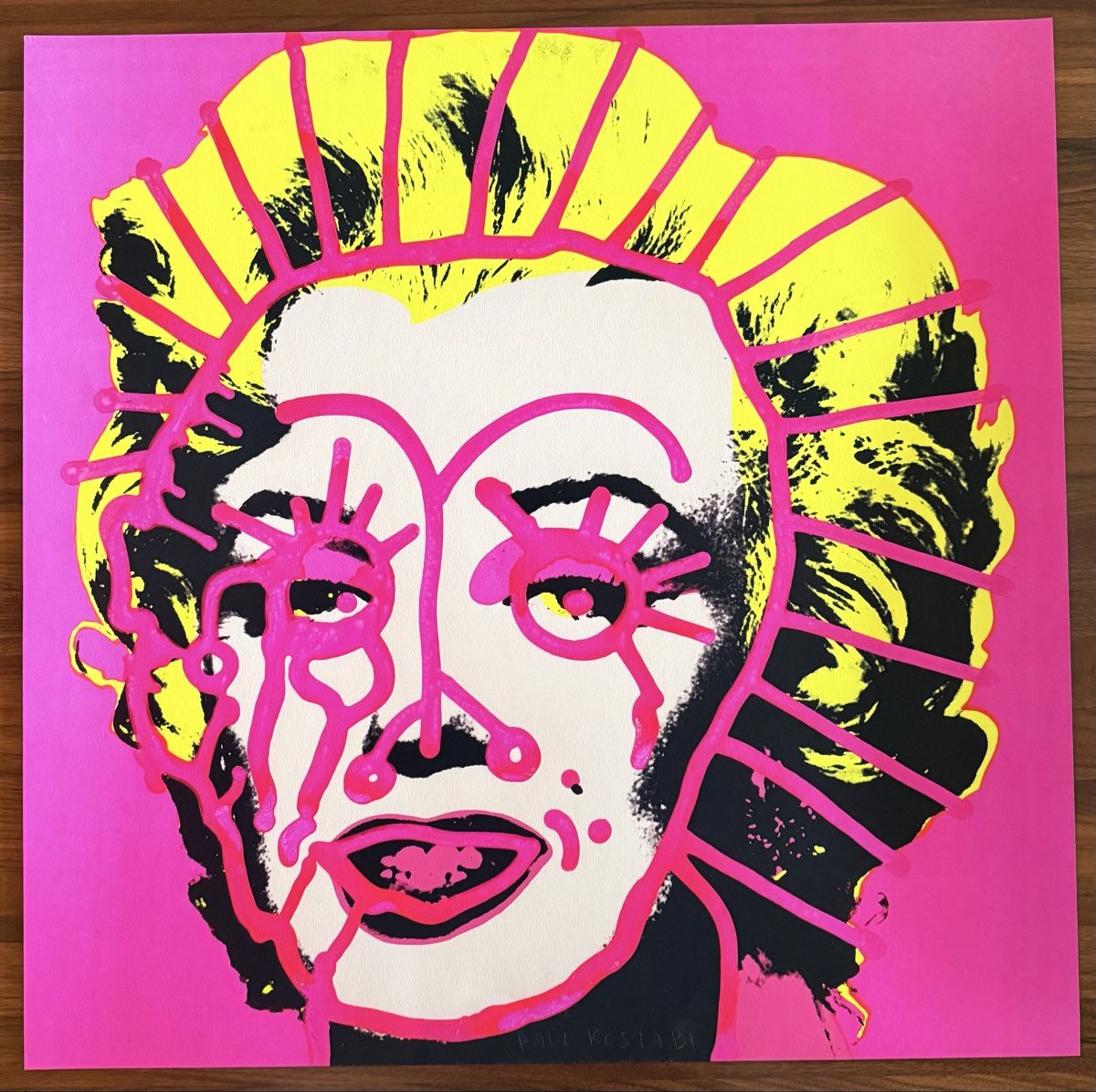 Grafiken & Lithographien: Paul Kostabi - Marilyn Monroe - Farblithographie – Gebraucht aus Solothurn von NUVICO