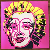 Paul Kostabi - Marilyn Monroe - Farblithographie