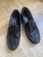 Loafers Brown, Burgundy Leather