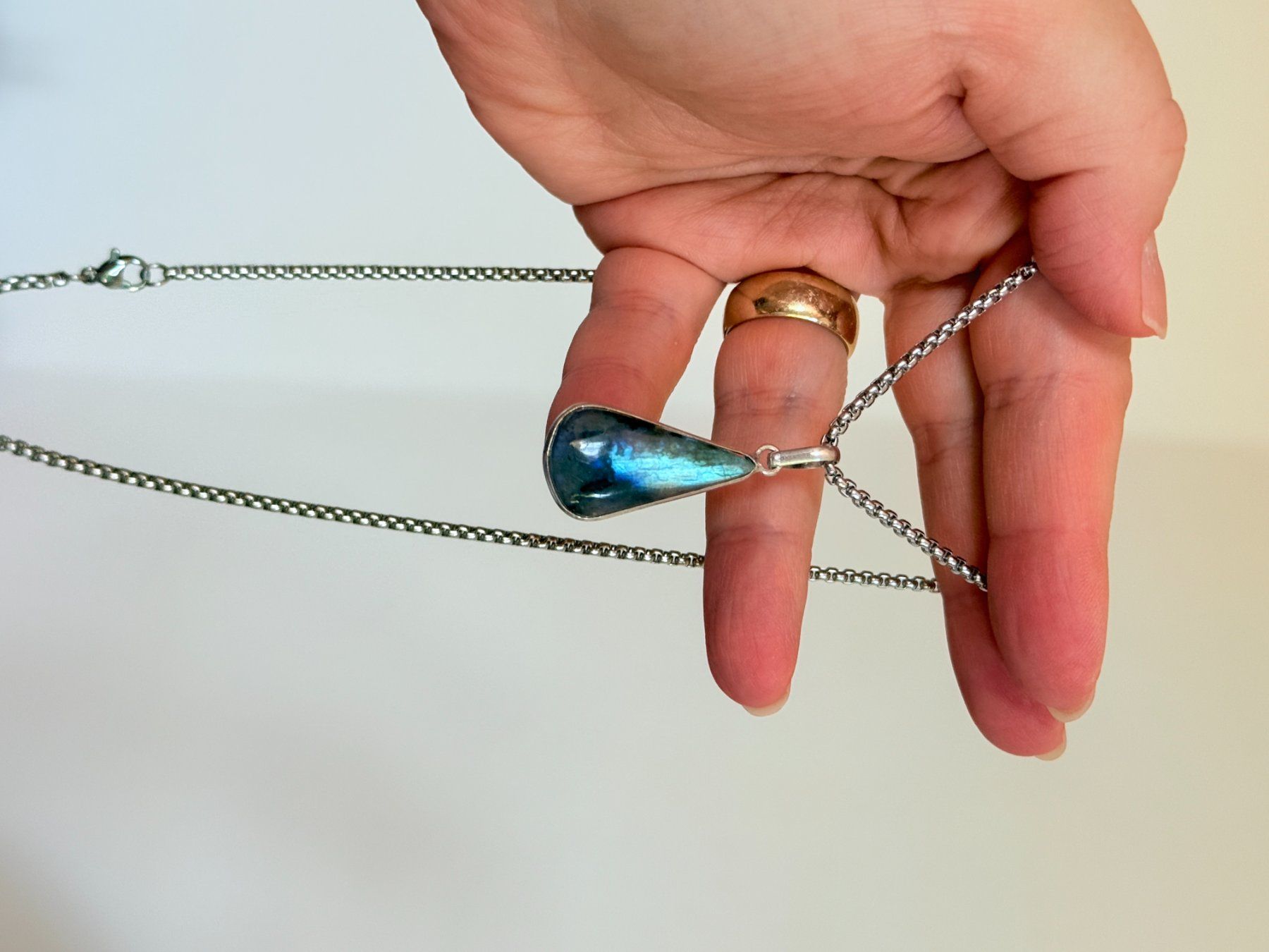 Ketten: Collier labradorite, élégant et tendance ✨ – Neu und originalverpackt aus Genève von AWWA 8