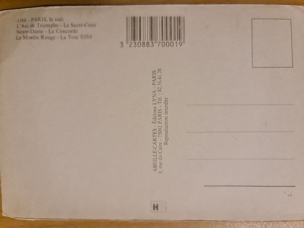 Cartoline postali: Ansichtskarte Paris Frankreich – Nuovo (secondo la descrizione) da Dintikon venduto da Vexi 1