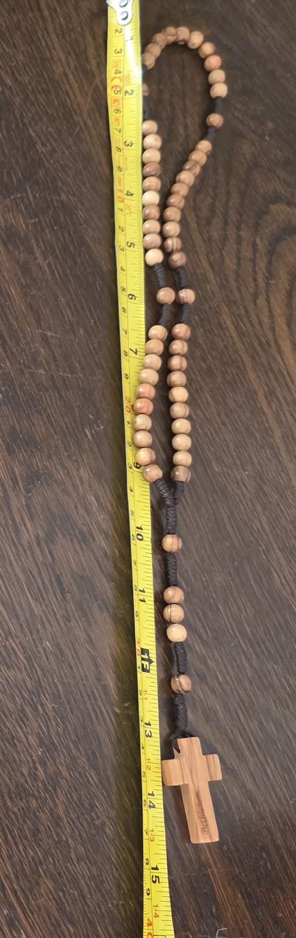 Sonstiger Schmuck: Rosenkranz Holz Bethlehem Kreuz  – Neu (gemäss Beschreibung) aus Rheinsulz von Gilea 5