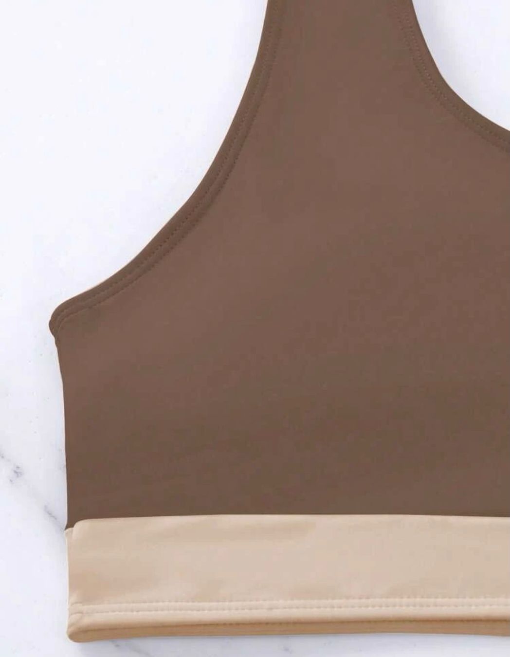 Costumi da bagno & Bikini: BIKINI - EINSCHULTRIG - BRAUN/BEIGE - GRÖSSE XL - NEU – Nuovo e nell'imballaggio originale da Buchs AG venduto da fischli610 1