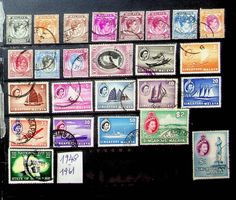 SINGAPOUR TIMBRES OBLITÉRÉS 1948-1961 /U337