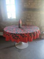 Nappe ronde réel seventies neuve