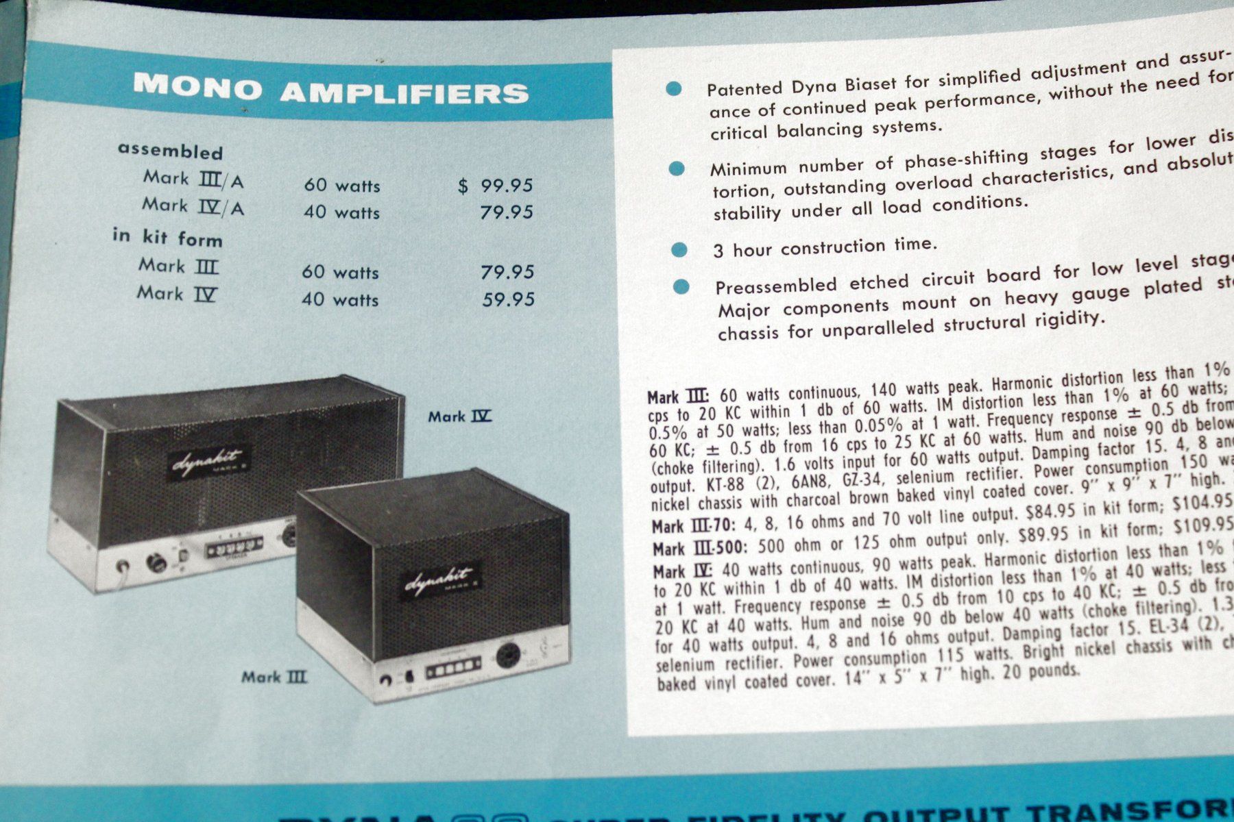 Amplificatori: Original Katalog: DYNACO / DYNAKIT - Komplettprogram, 1966 – Usato da Bern venduto da kultiges 3