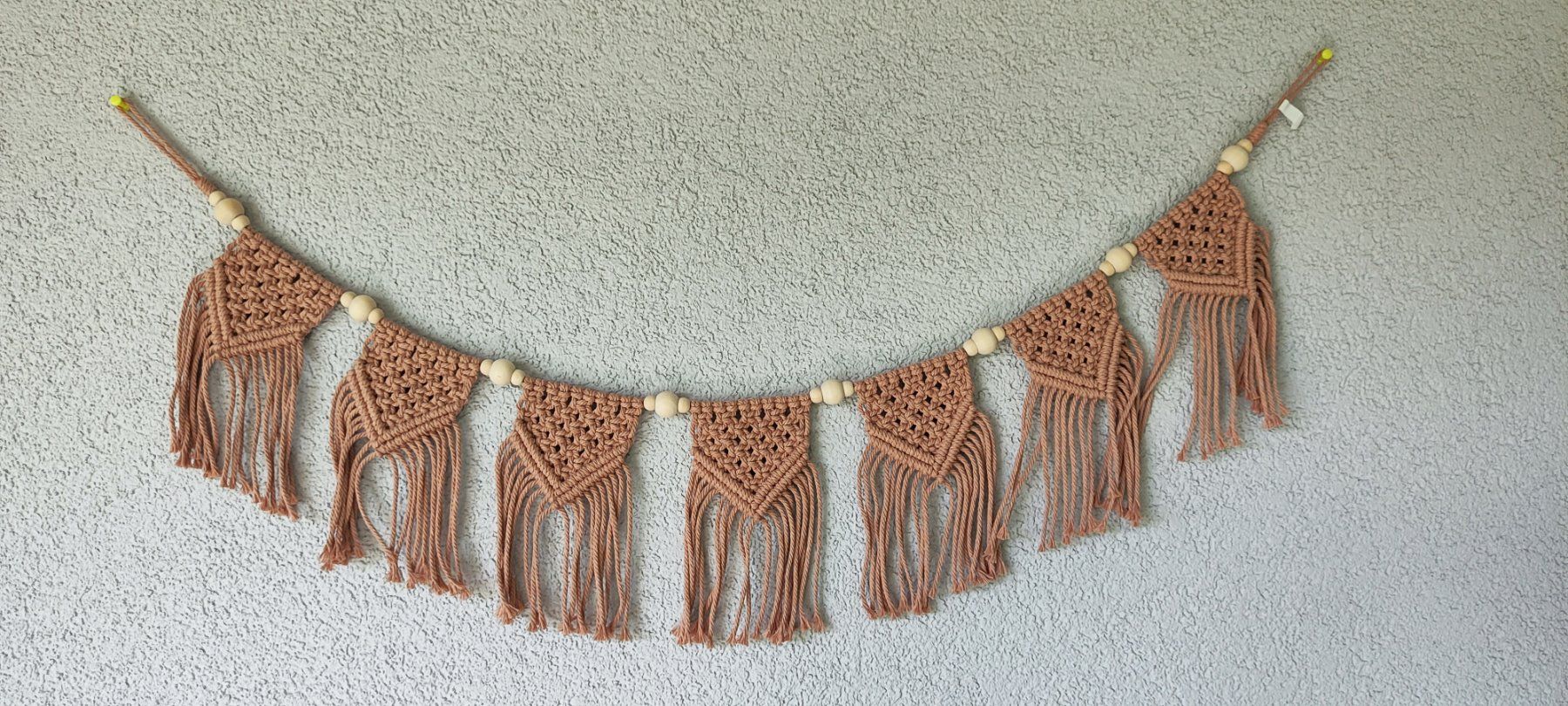 Tutte le decorazioni: Makramee Girlande mit Holzperlen, Boho Deko... – Nuovo e nell'imballaggio originale da Männedorf venduto da mes_7725