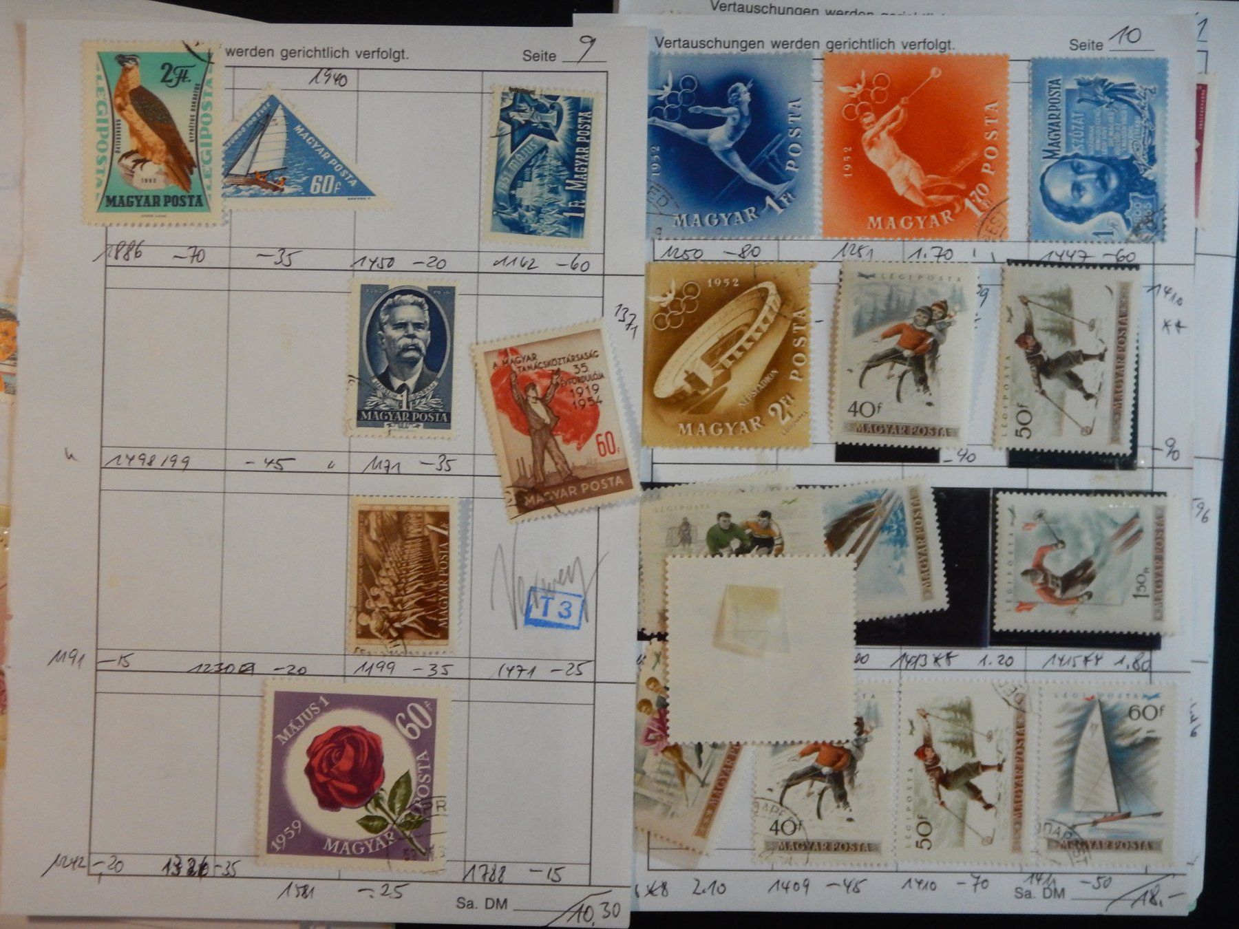 Tous les timbres: Ungarn Lot mit alten Werten I – D'occasion à Zürich par Muehlekauf 4