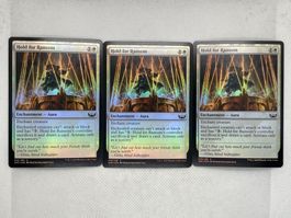 3x Magic The Gathering Hold for Ransom Foil