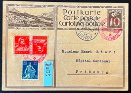 1929 Zeppelin Nr. 29 Karte mit Kehrdruck K20 gestempelt ʘ