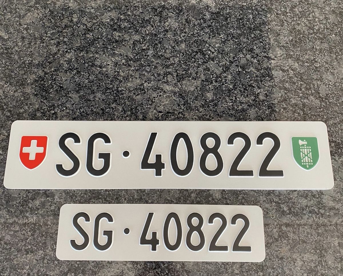 Schilder: Kontrollschild SG – Neu (gemäss Beschreibung) aus Bürglen TG von van_rr7z