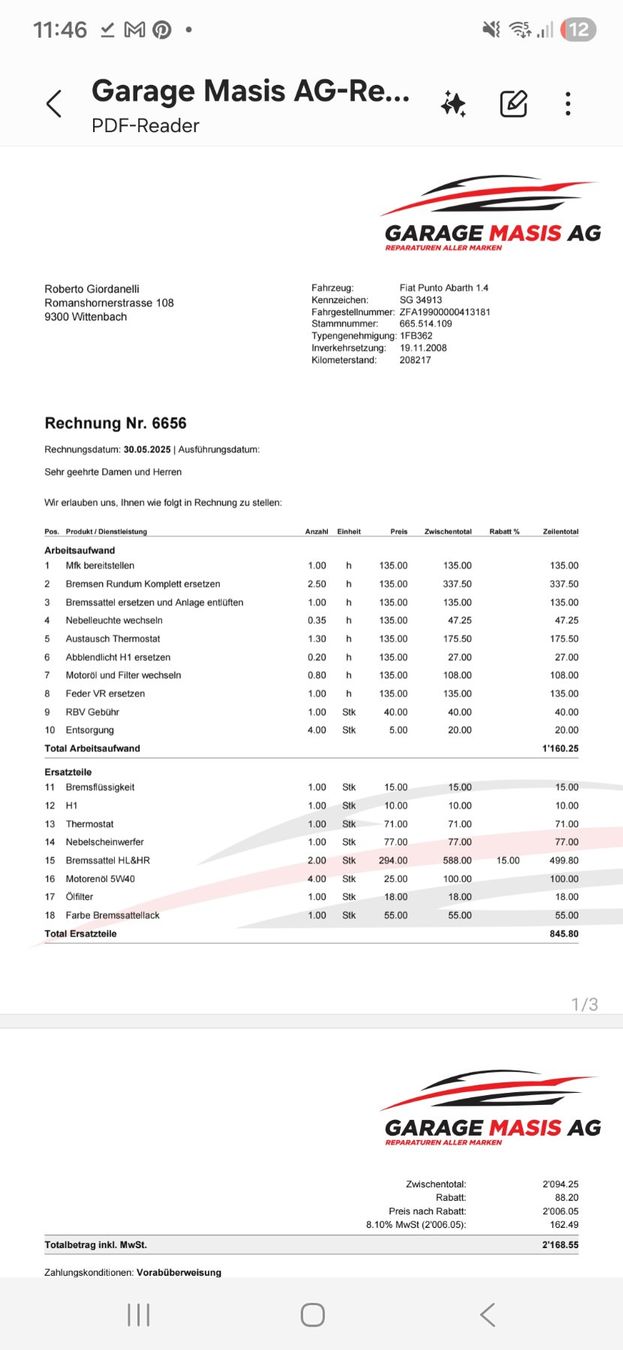 Abarth Automobili: Fiat Abarth – verhandelbar – Usato da Wittenbach venduto da Elena1991 1