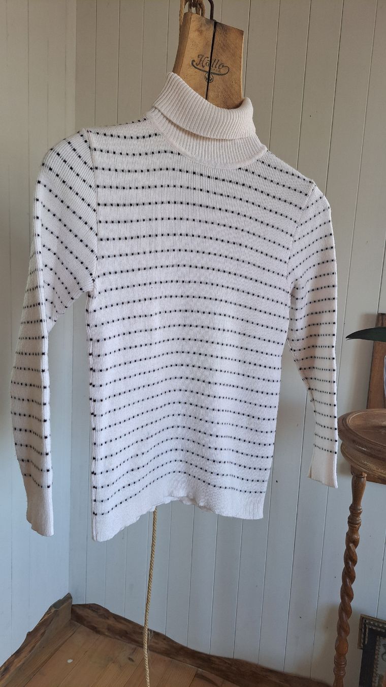 Pulls & Sweat-shirts: Rollkragen Pullover Pulli 70s Vintage gestreift XS S 34 36  – D'occasion à Mollis par Fauchi99 5