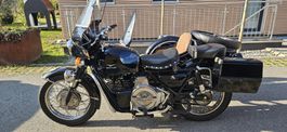 Moto Guzzi con sidecar, nera, in ottime condizioni!