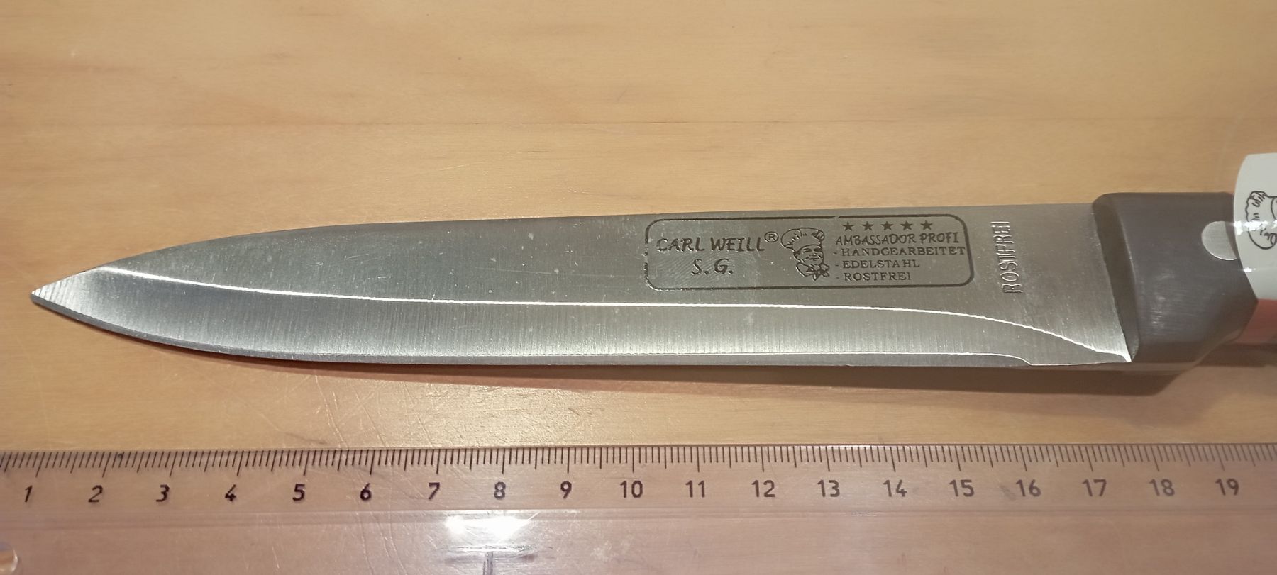 Carl Weill Profi Kochmesser, rostfrei, Neu und unbenutzt (Neu (gemäss ...