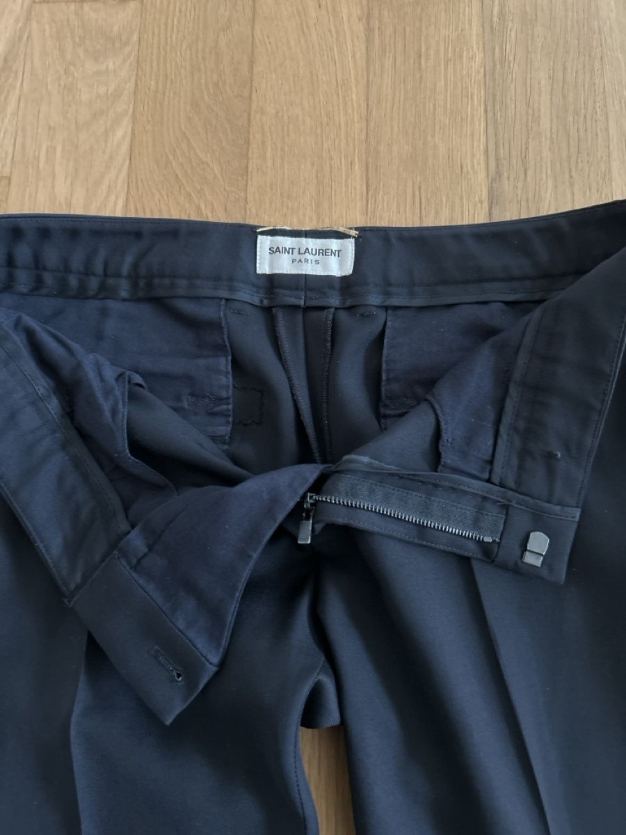 Saint Laurent Pantaloni: Saint Laurent black wool 38 – Usato da Adliswil venduto da mollymoo 2