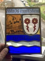 Wappen Rapperswil Glasmalerei Vintage Deko