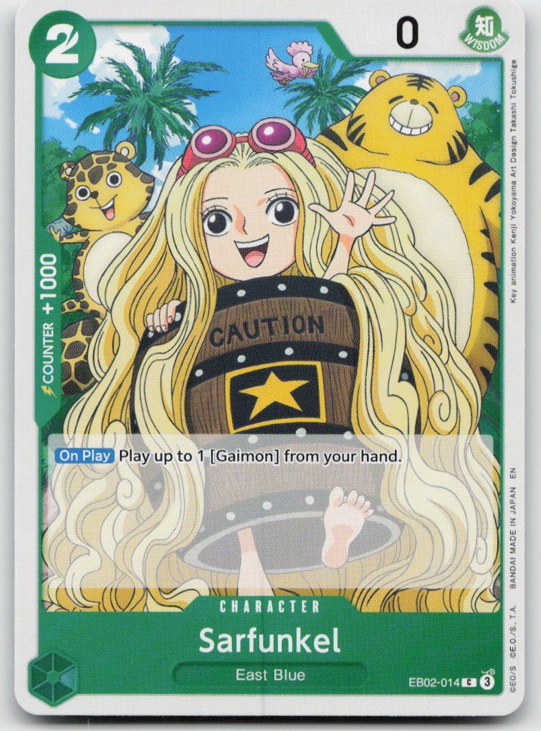 Bandai Carte collezionabili: One Piece Sarfunkel EB02-014 C – Usato da Lugano venduto da VlaseCard