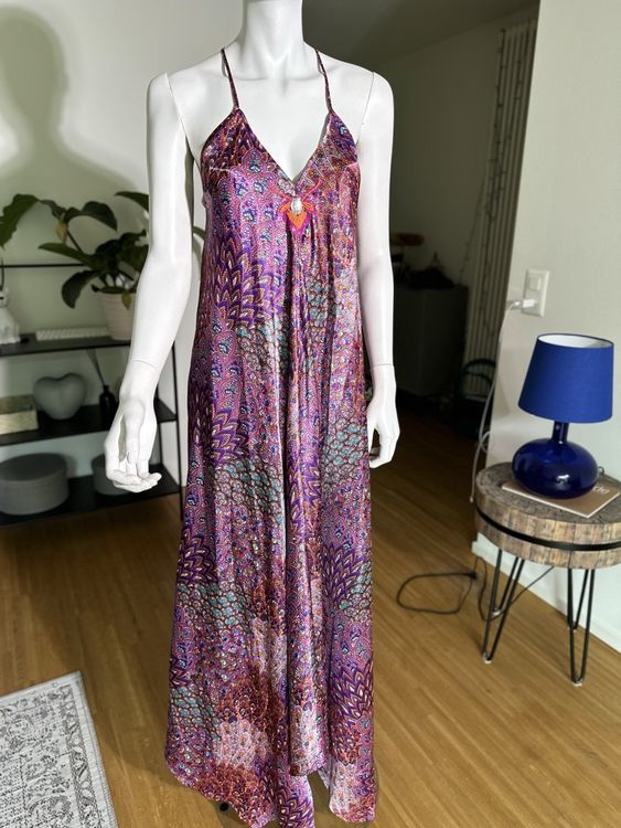 Korsettkleid Damen Sommer - Spaghettiträger Mit Blumenmuster Boho Style