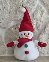 Schneemann Plüschfigur mit Soundfunktion Musik 