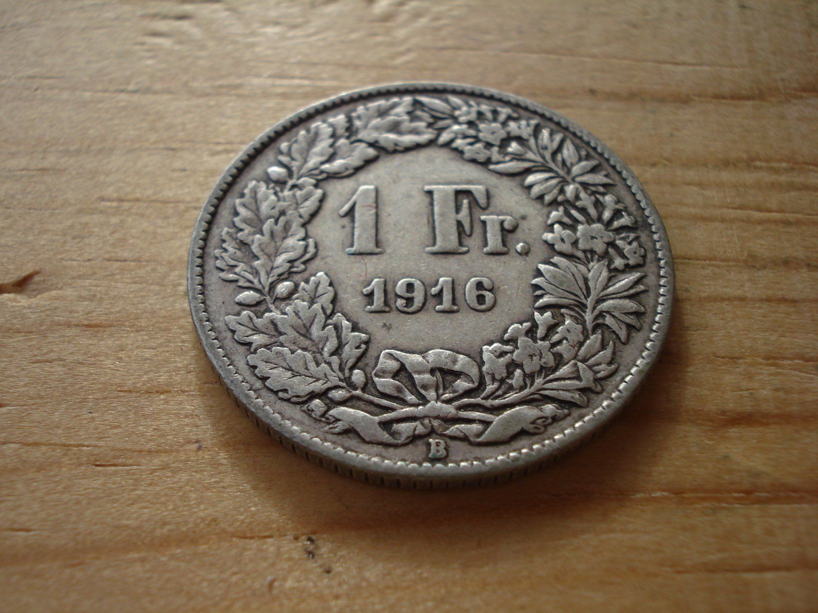 Alle Münzen: (D2) 1 Franken 1916 – Gebraucht aus Erlach von Net-Coins