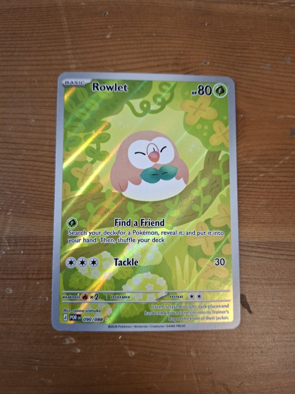 Pokémon Cartes à collectionner: Pokémon Karte Rowlet Basic Holo 090/088 neuwertig – Neuf (Voir description) à Lichtensteig par Seastar83