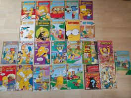 Simpsons Comics Konvolut mit Bart & Homer - viele Ausgaben