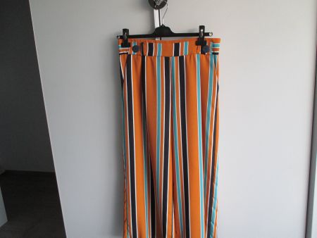 Hose, gestreift, Grösse M (38) mit weitem Bein von ZARA-NEU