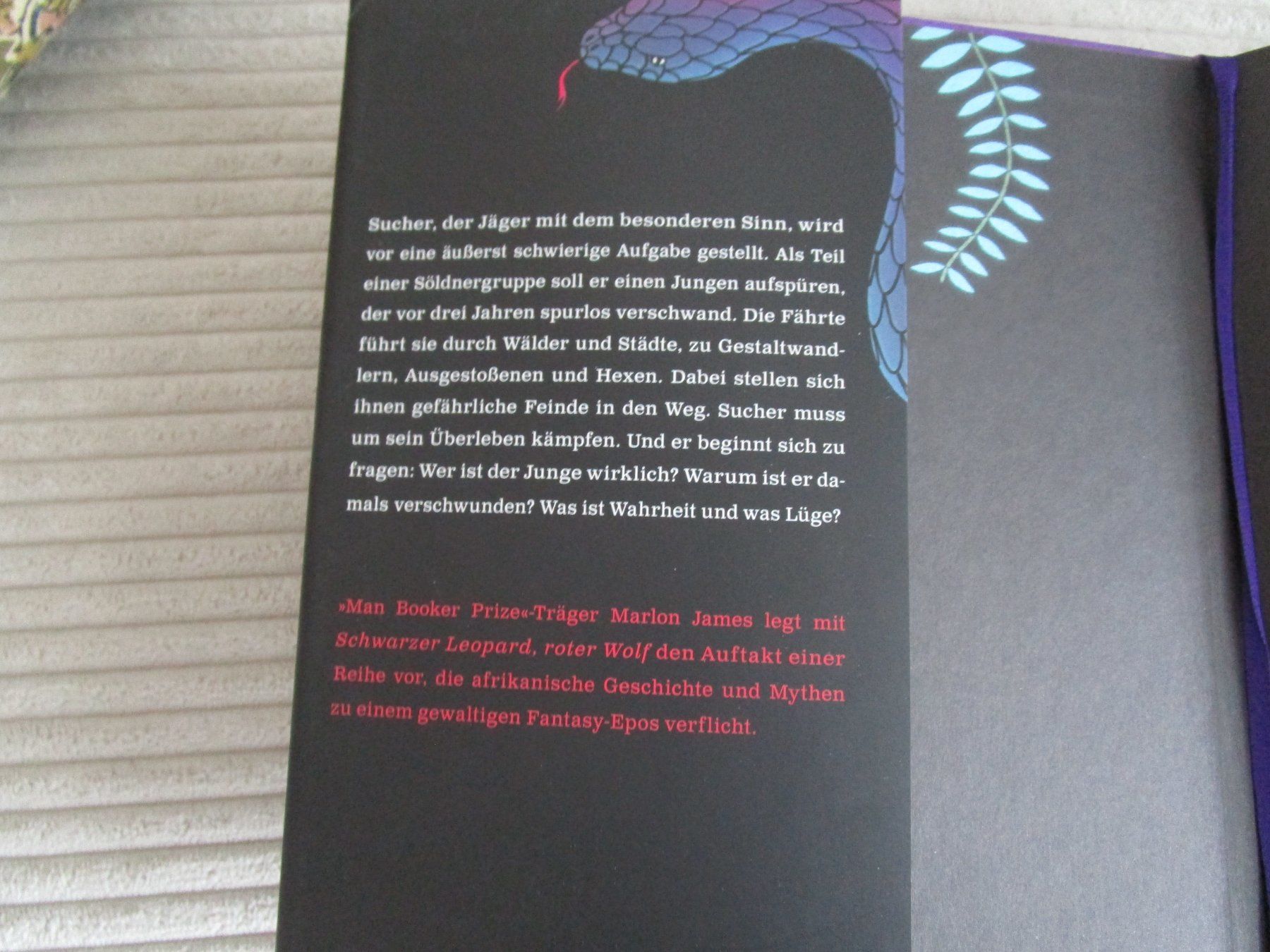Libri: Schwarzer Leopard, roter Wolf: Dark Star 1. Roman – Usato da Scuol venduto da Luana.. 2
