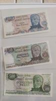 Argentinien 100, 50 & 500 Pesos, Banknoten Sammlung (WA3)