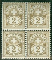 1906 Schweiz Freimarken
